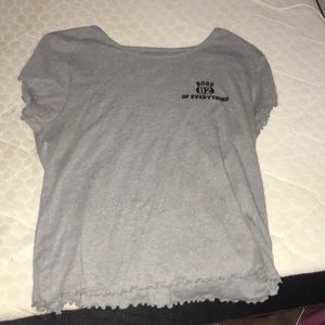 A shirt with ruffles